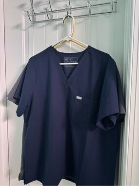 FIGS Navy V-Neck Medical Scrub Top